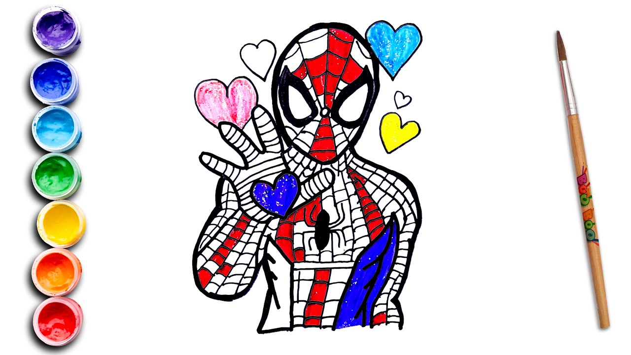 spider man 9 This Spider-Man Is TOO Cute! ❤️🕷️ Drawing Kids Will Love!