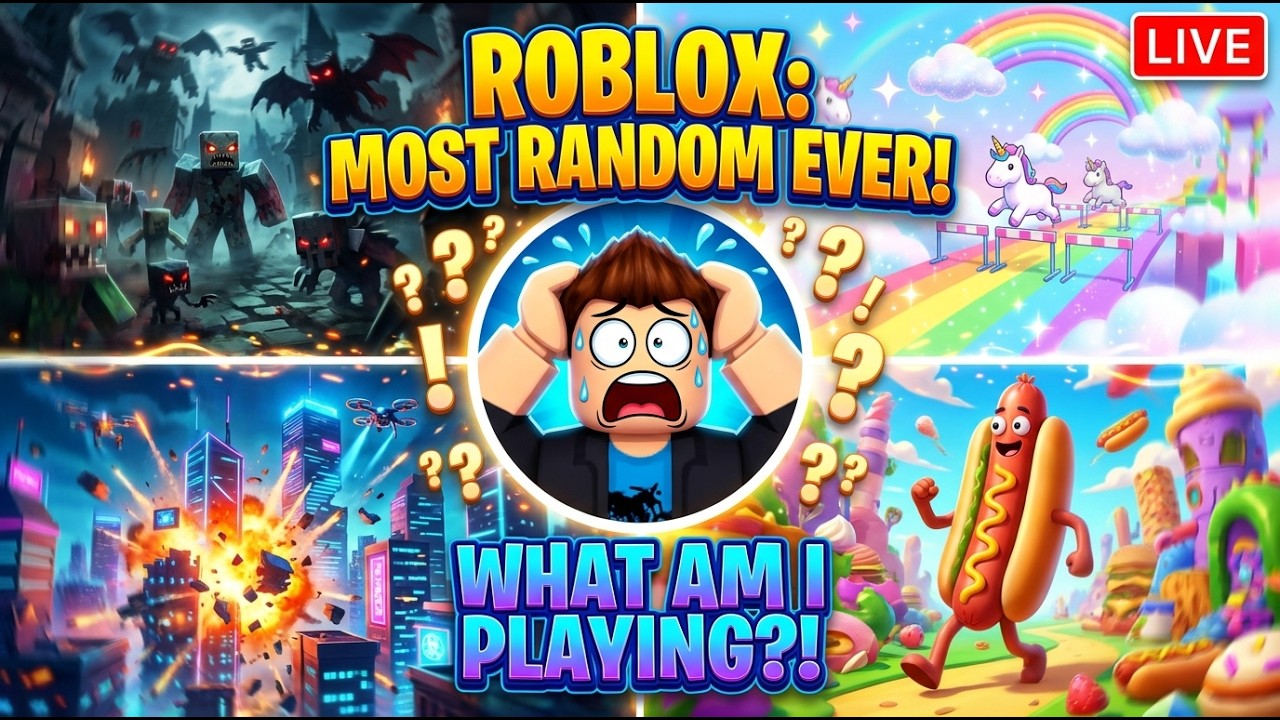 Copy of LIVE 🔴 Playing the MOST RANDOM Roblox Games Ever…