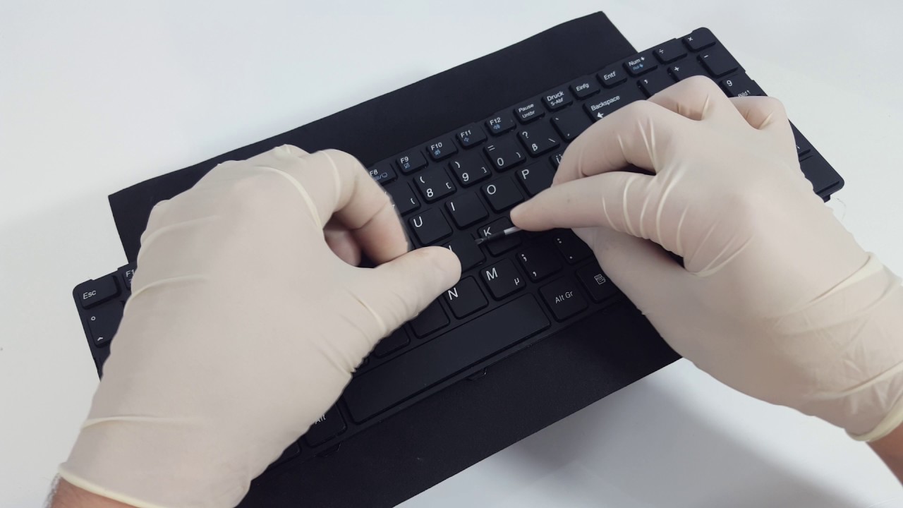 How to replace/fix a rubber spring cup - Laptop Keyboard Repair MSI Medion Akoya