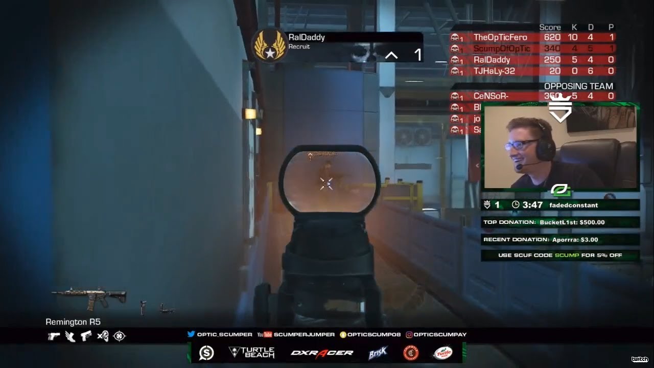 CoD Ghosts 2017 Twitch Highlights Ft. Nadeshot, Scump, Blaztful, f3rocitys and more