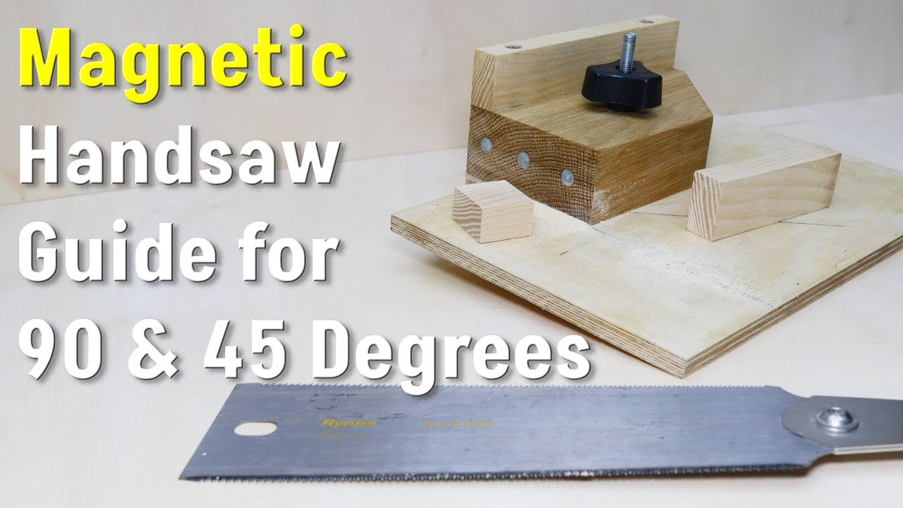 Magnetic Handsaw Guide for 90 & 45 Degree Cuts