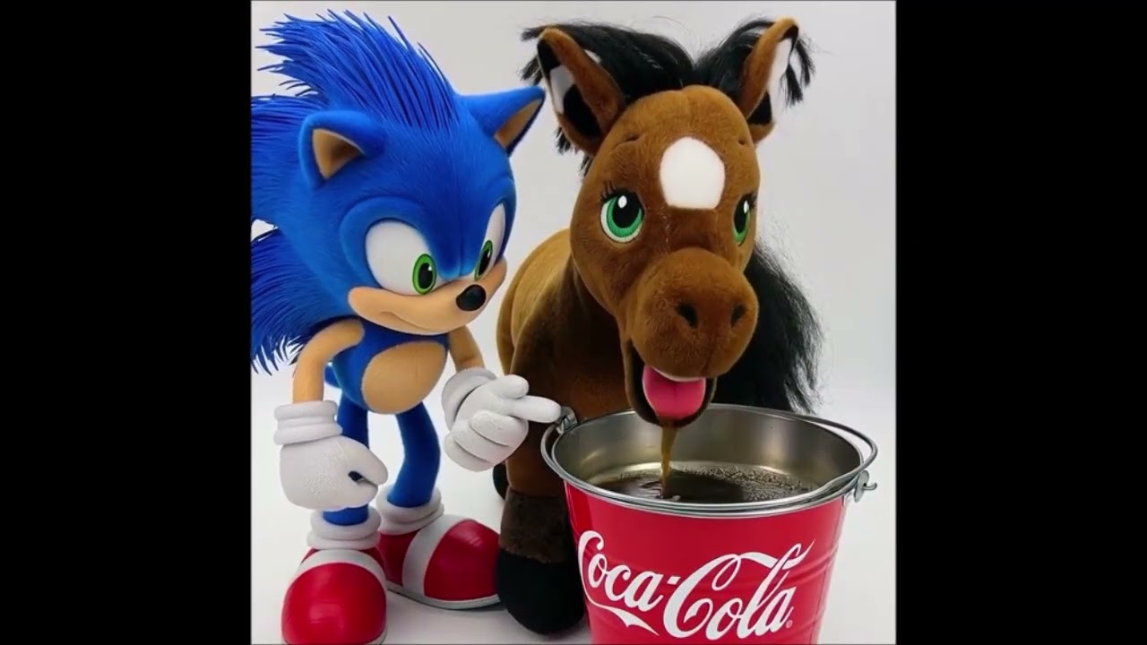 Sonic the Hedgehog and Horsey the Talking Female Horse.
