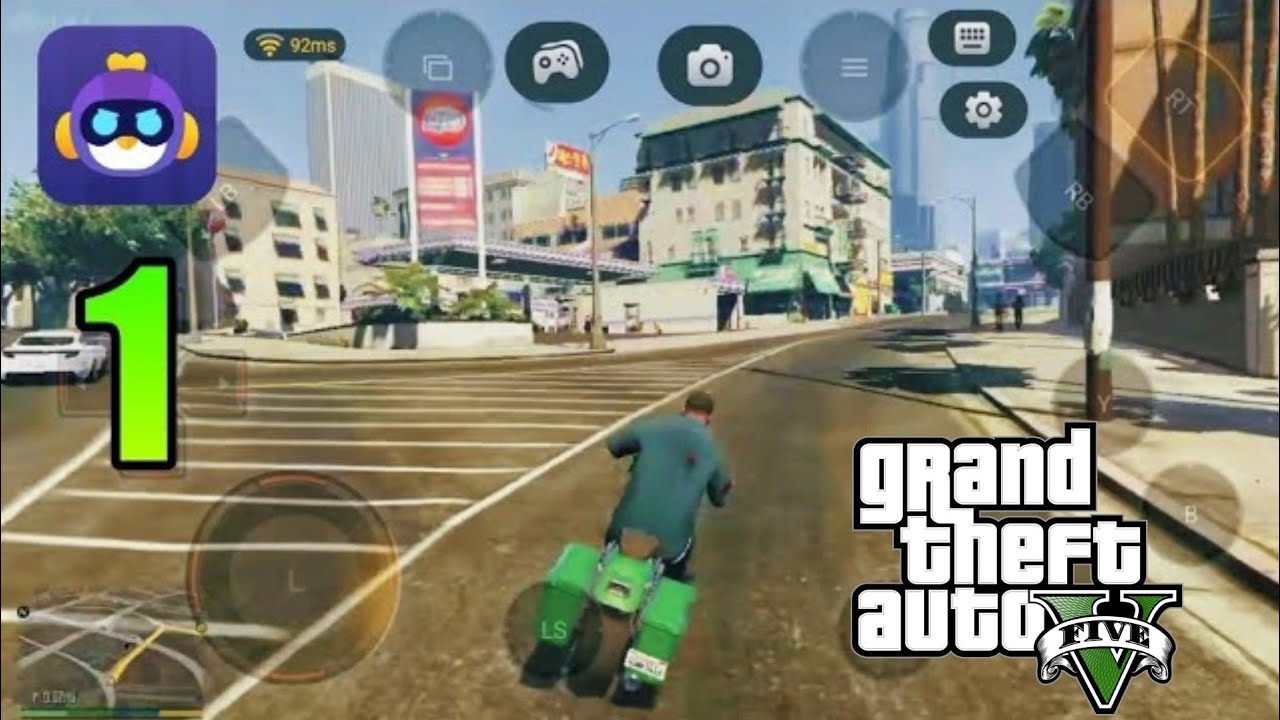 CHIKII GTA V en ANDROID 3 Ram  Jugando con franklin y Michael  GAMEPLAY