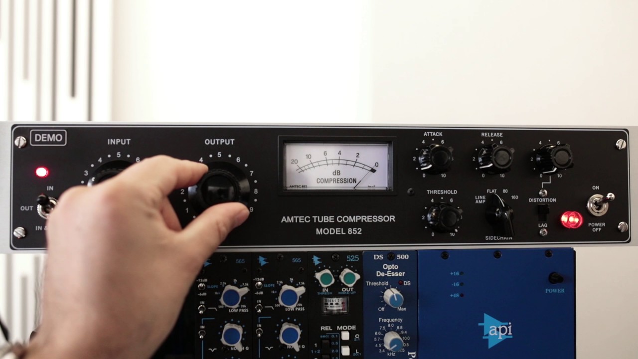 Amtec Tube Compressor Model 852 Sound Demo (no talking)