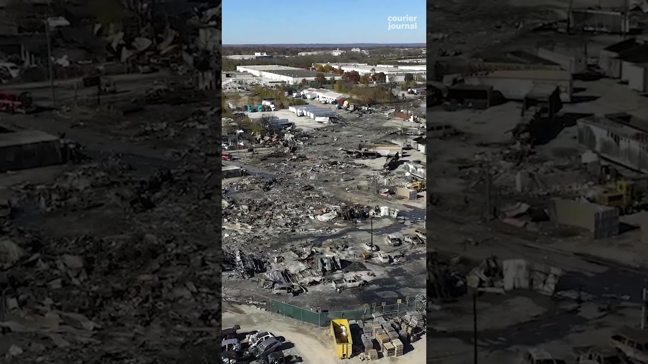NTSB releases drone footage of UPS plane crash aftermath near Louisville airport