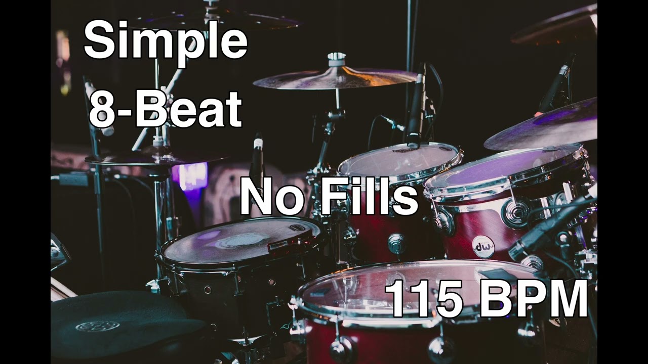 Simple 8-Beat Drum Loop | 115 BPM | No Fills