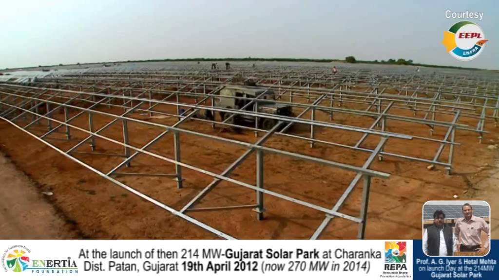 270MW Gujarat Solar Park at Charanka, Patan - Asia'a Largest Solar Park - India's Pride