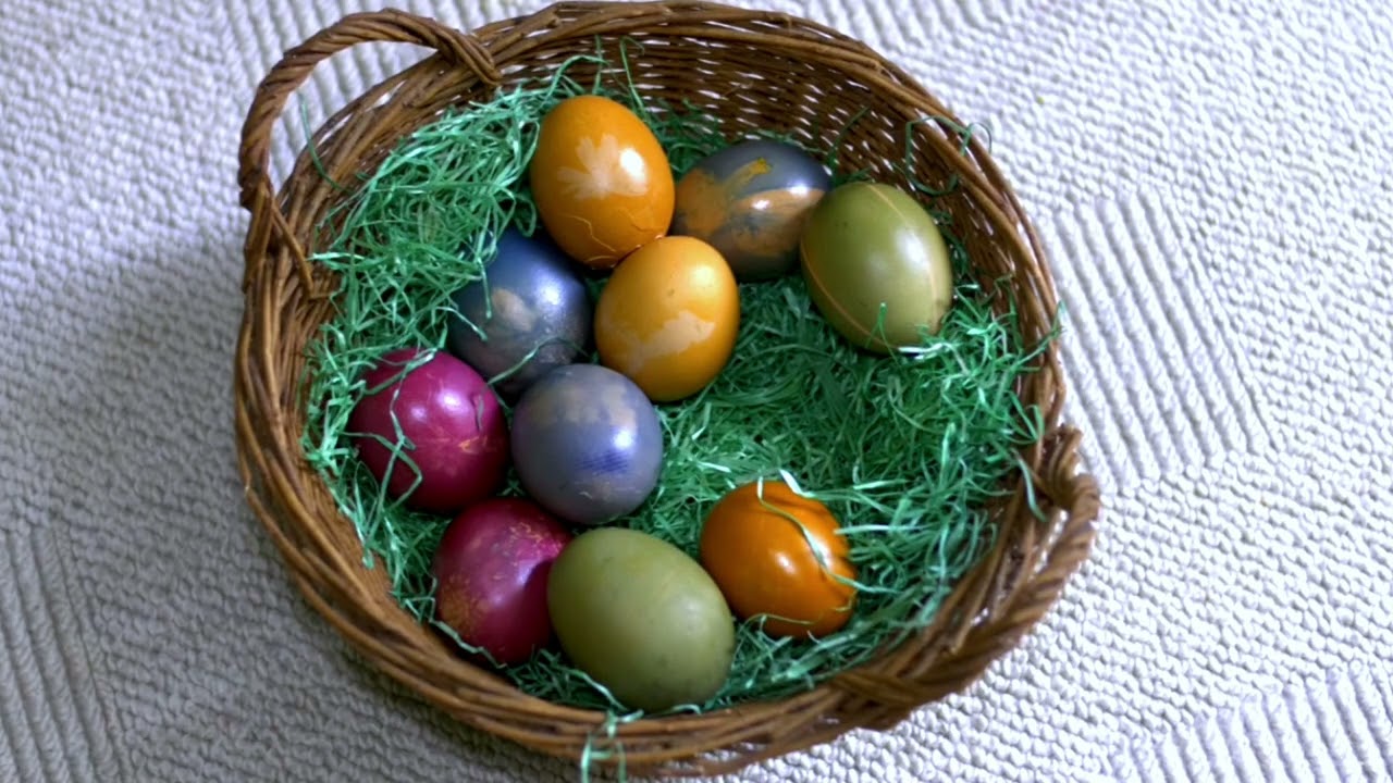 Copyright free happy Easter Egg basket free video background free video#backgroundforEastervideos.