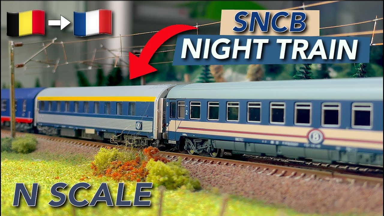 SNCB sleeper train to the French Riviera in N scale