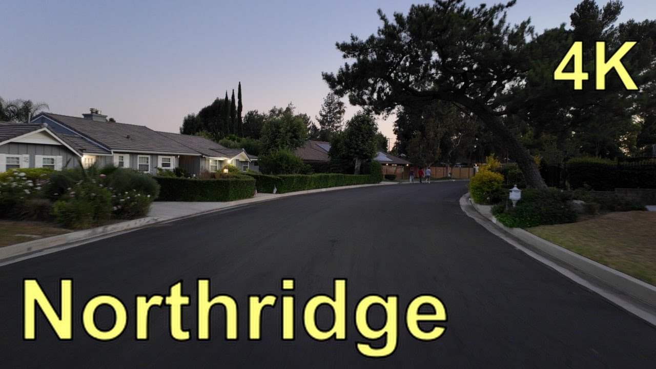 Relaxing Drive in Northridge, Los Angeles ASMR 4K
