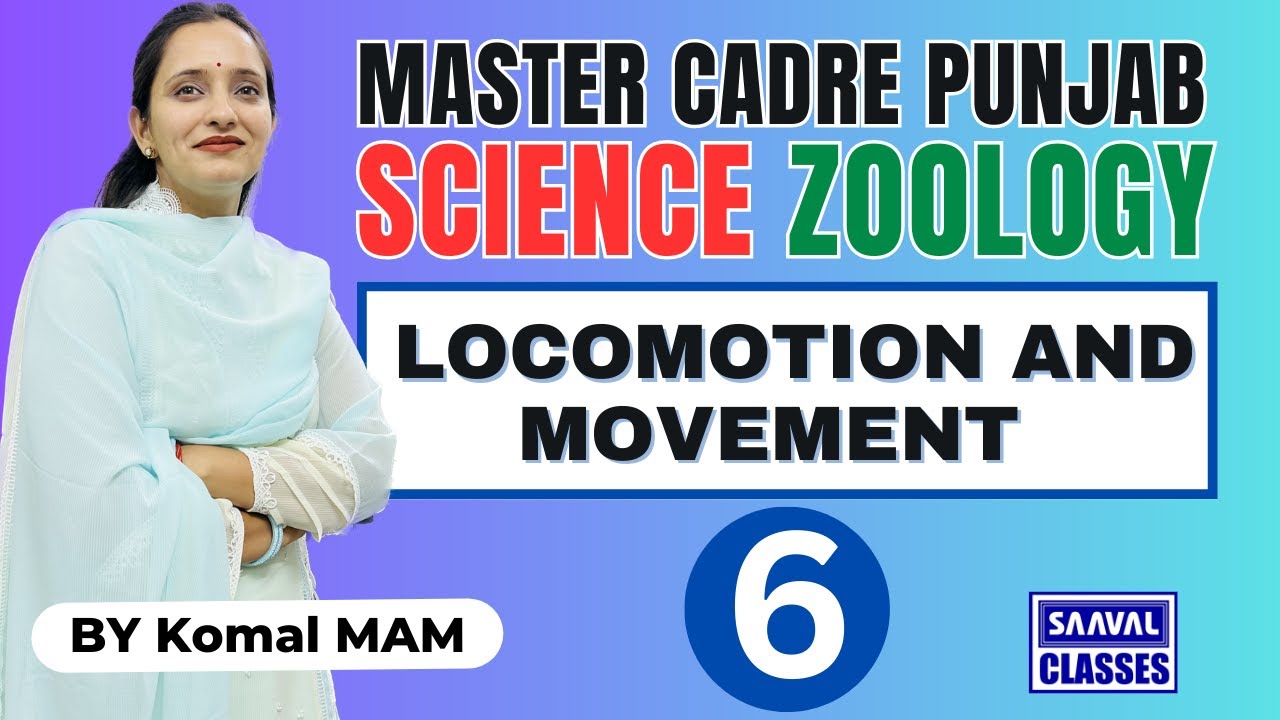 Lec-6 Zoology Topic: LOCOMOTION AND MOVEMENT  Master Cadre Science, |SAAVALCLASSES |