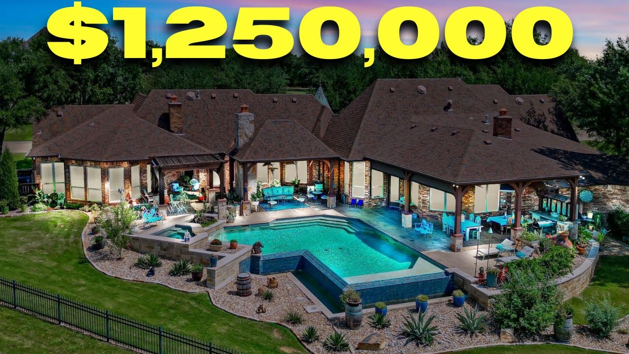 Tour the most luxurious lake house in North Texas | Lake Texoma | Pottsboro Texas