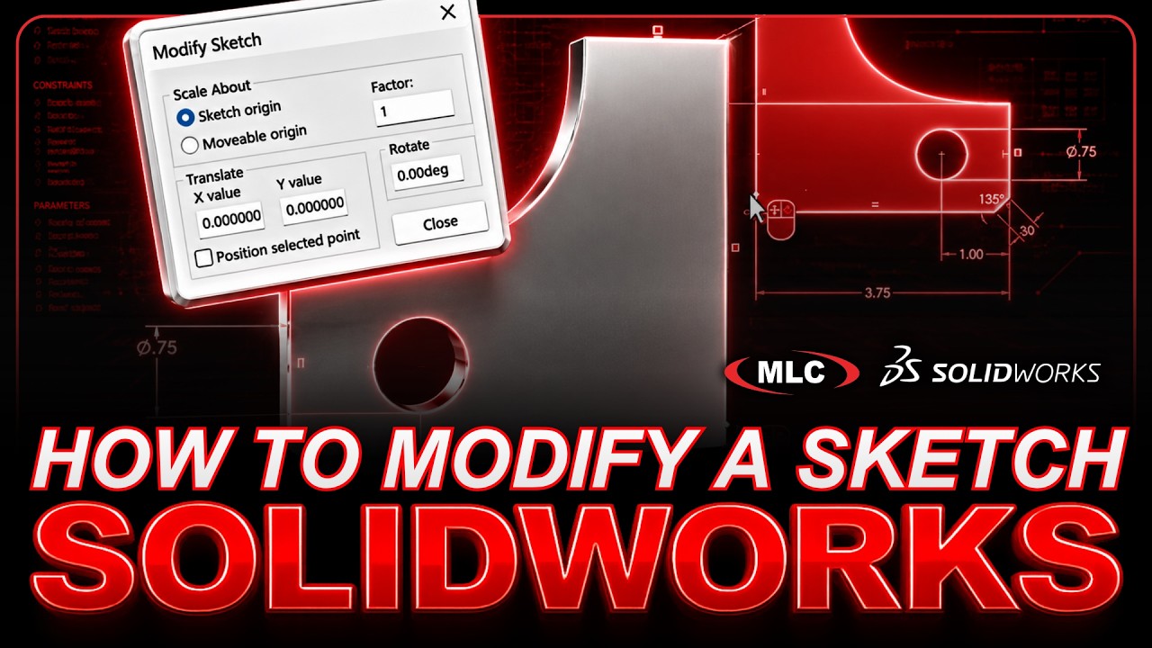 Изменить эскиз — технический совет SOLIDWORKS