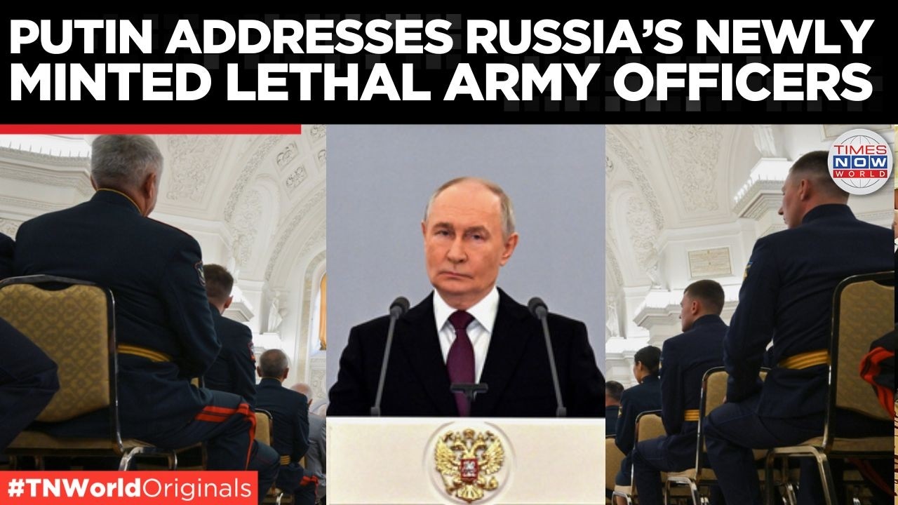 Watch: Putin&rsquo;s Address to New Officers at the Grand Kremlin Palace Ceremony