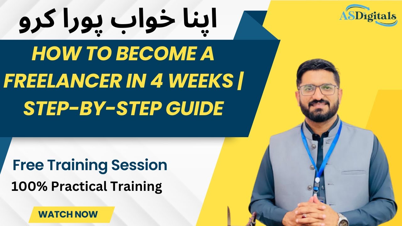 How to Become a Freelancer in 4 Weeks | Step-by-Step Guide #freecourses  #freelancing #jobsecurity
