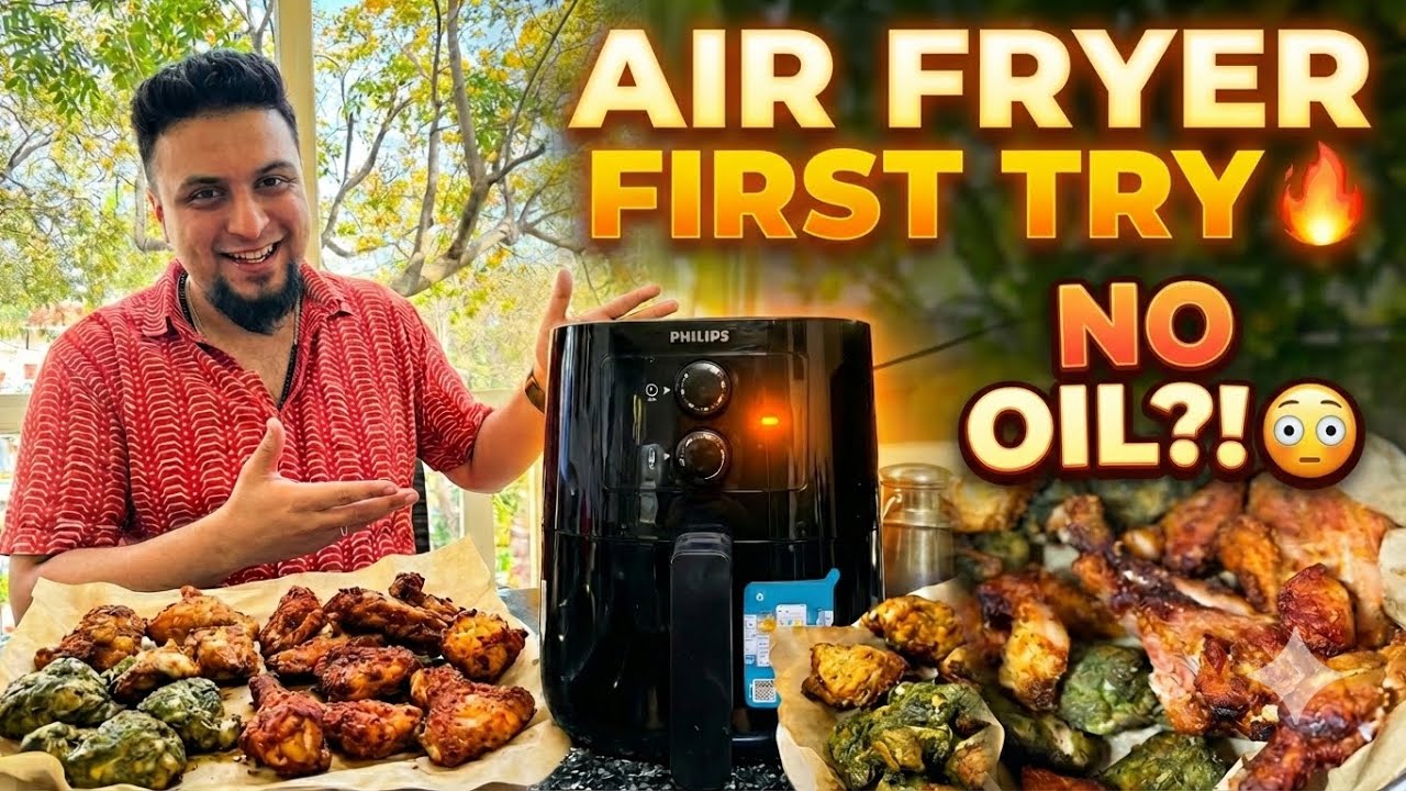 NO OIL CHICKEN?! WE TESTED OUR AIR FRYER FOR THE FIRST TIME