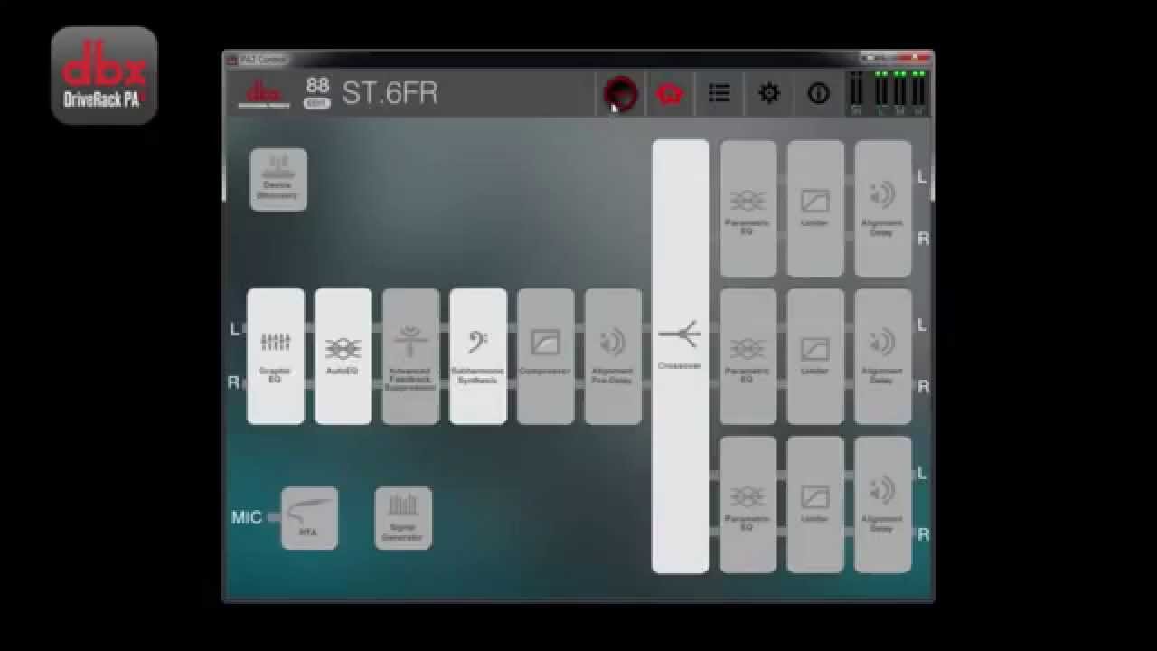 3/4 - DBX DriveRack&reg; PA2 (Thai version) - Control App Introduction and Main Features