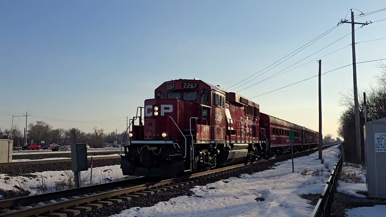 CPKC Track Geometry Inspection Train north @ Mitchell, IL 2/4/26