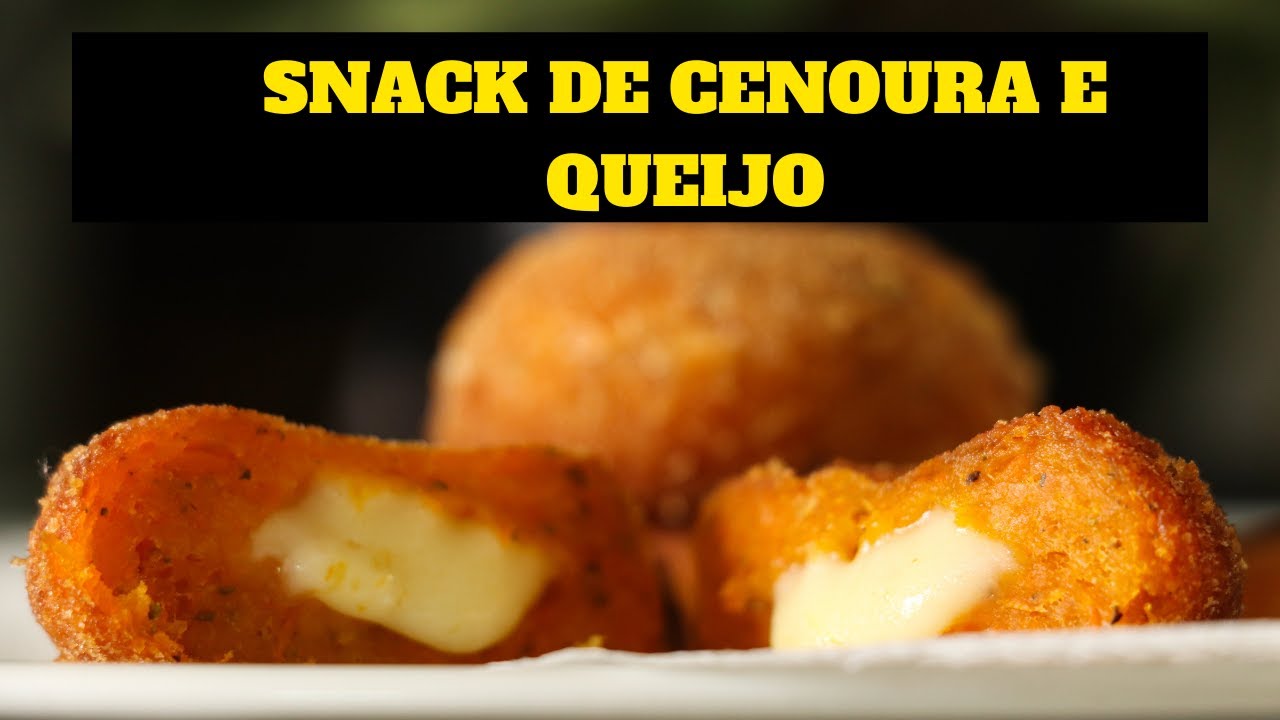 Como fazer SNACK DE CENOURA E QUEIJO