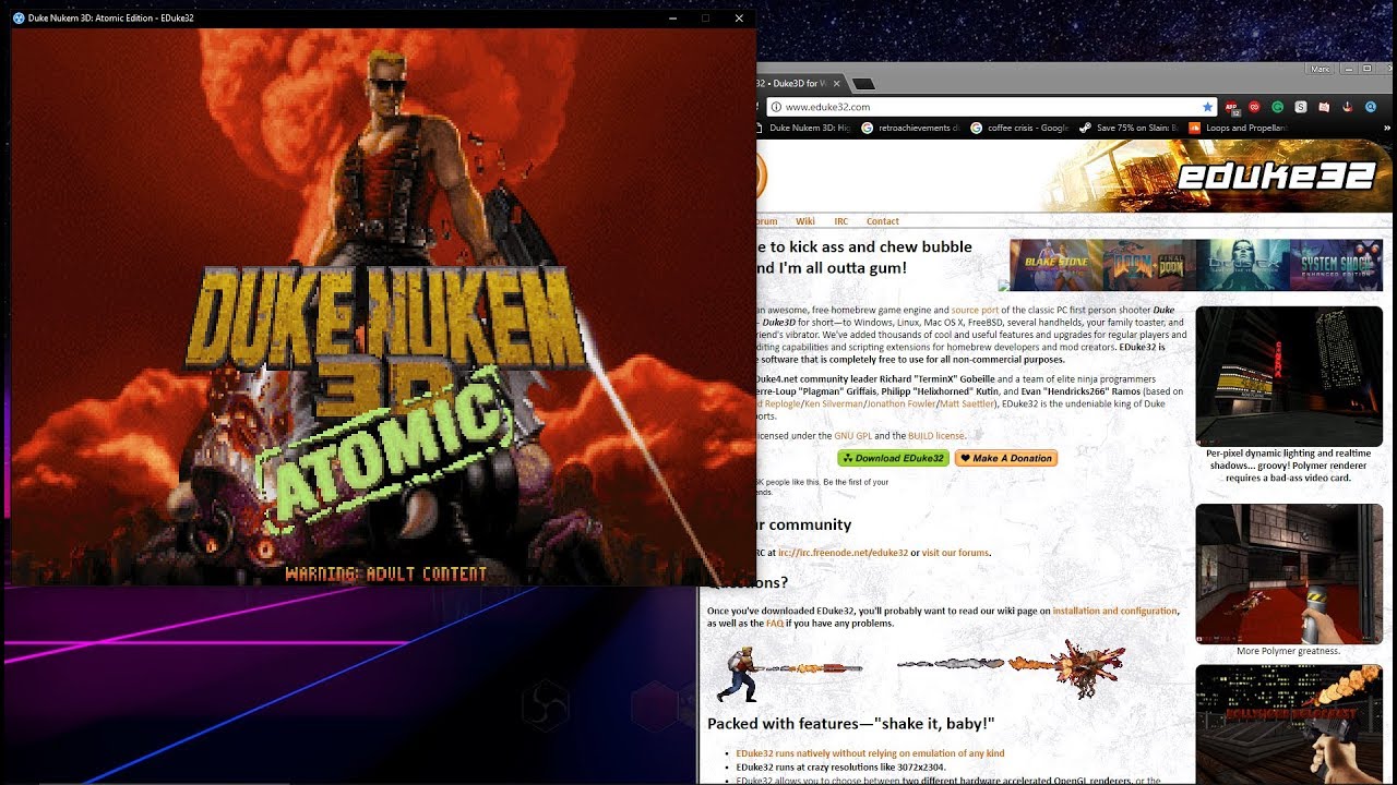 How to play Duke Nukem 3D with Modern Controls (eDuke32 Setup) eDuke Tutorial