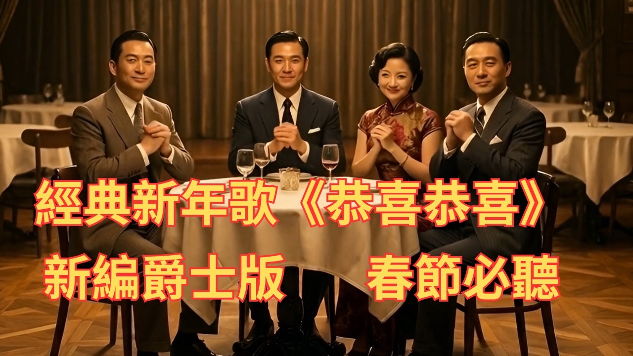《恭喜恭喜》｜老上海爵士版 🎷經典新年歌 | 1940s Shanghai Jazz | Paramount Ballroom New Year Song