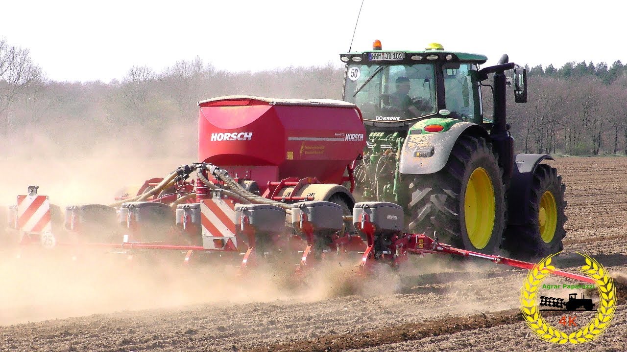 Mais Legen - Säen 2019 / John Deere 6215R / Horsch Maestro 8.75 cc mit Section Contol