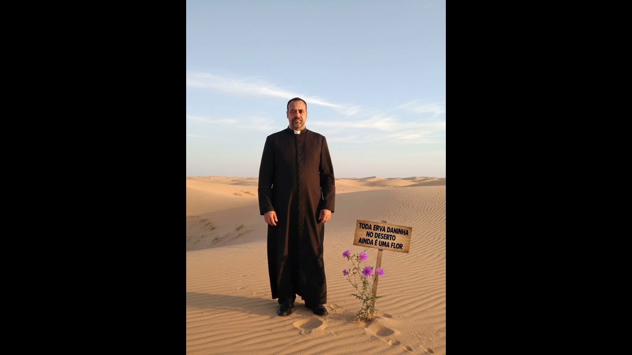 Piseiro padre inocente toda erva daninha no deserto ainda é uma flor 