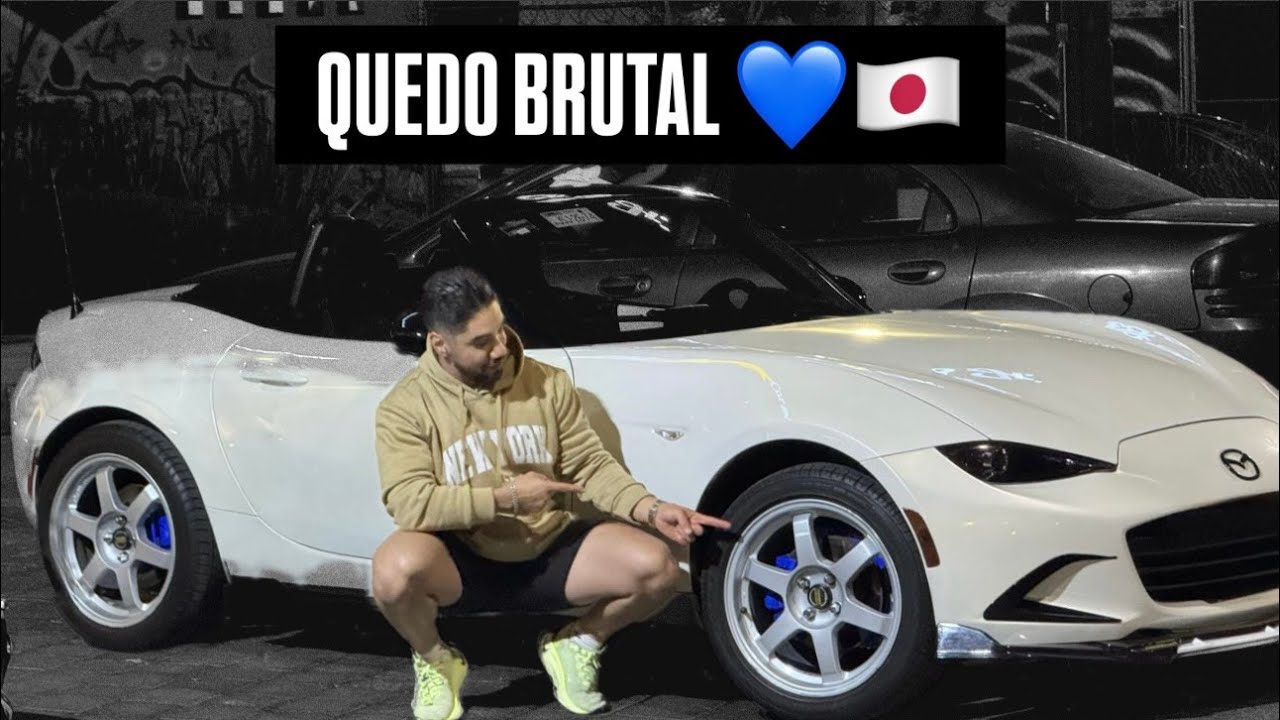 Pinté los Calipers de mi Mazda MX-5 🔵 Azul Fosforescente | Cambio Brutal