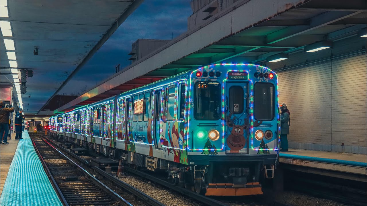 2024 CTA Holiday Bus and Train at various locations (Week 1 and 2) ft. Metra BNSF Holiday Train