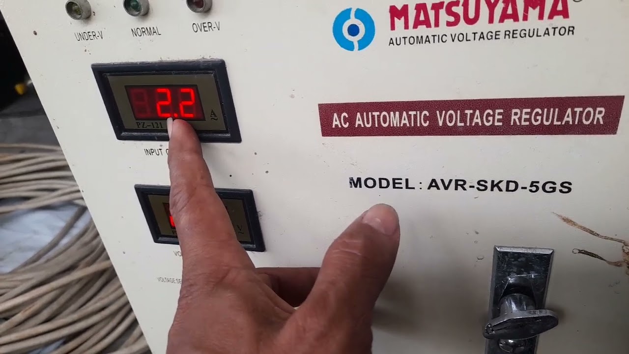 CARA SETING OUTPUT TEGANGAN STABILISER MATSUYAMA DAN FUNGSI VR DI MODUL SERVO