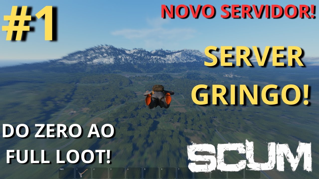 SCUM |  PT-BR #1 | DO ZERO AO FULL! | COME&Ccedil;O EM SERVIDOR OFICIAL GRINGO!