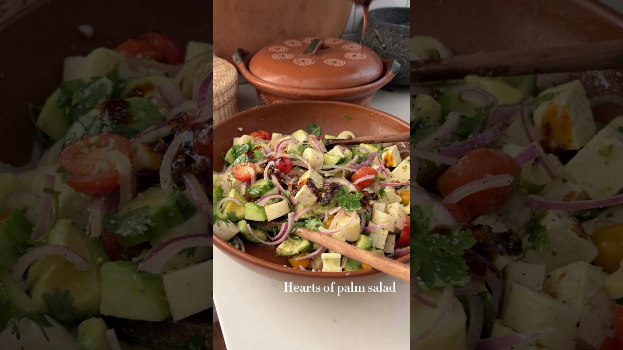 Hearts of Palm Salad 😍🌱🍅🥑