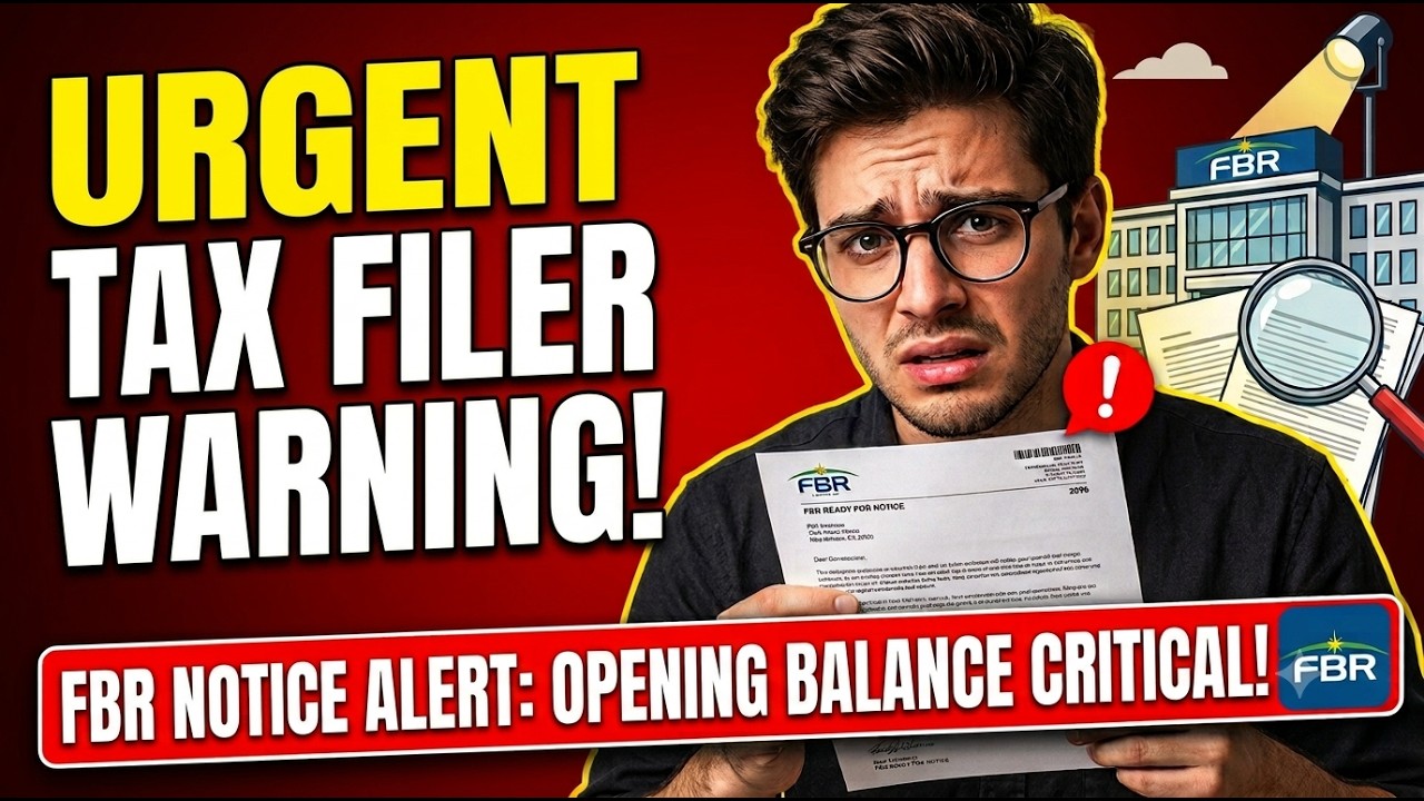 FBR Notice Alert! The Opening Balance Mistake You Can't Afford on Your First Tax Return