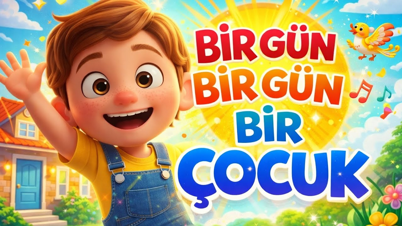BİR GÜN BİR GÜN BİR ÇOCUK 🎵 | Eğlenceli Çocuk Şarkısı | Animasyonlu