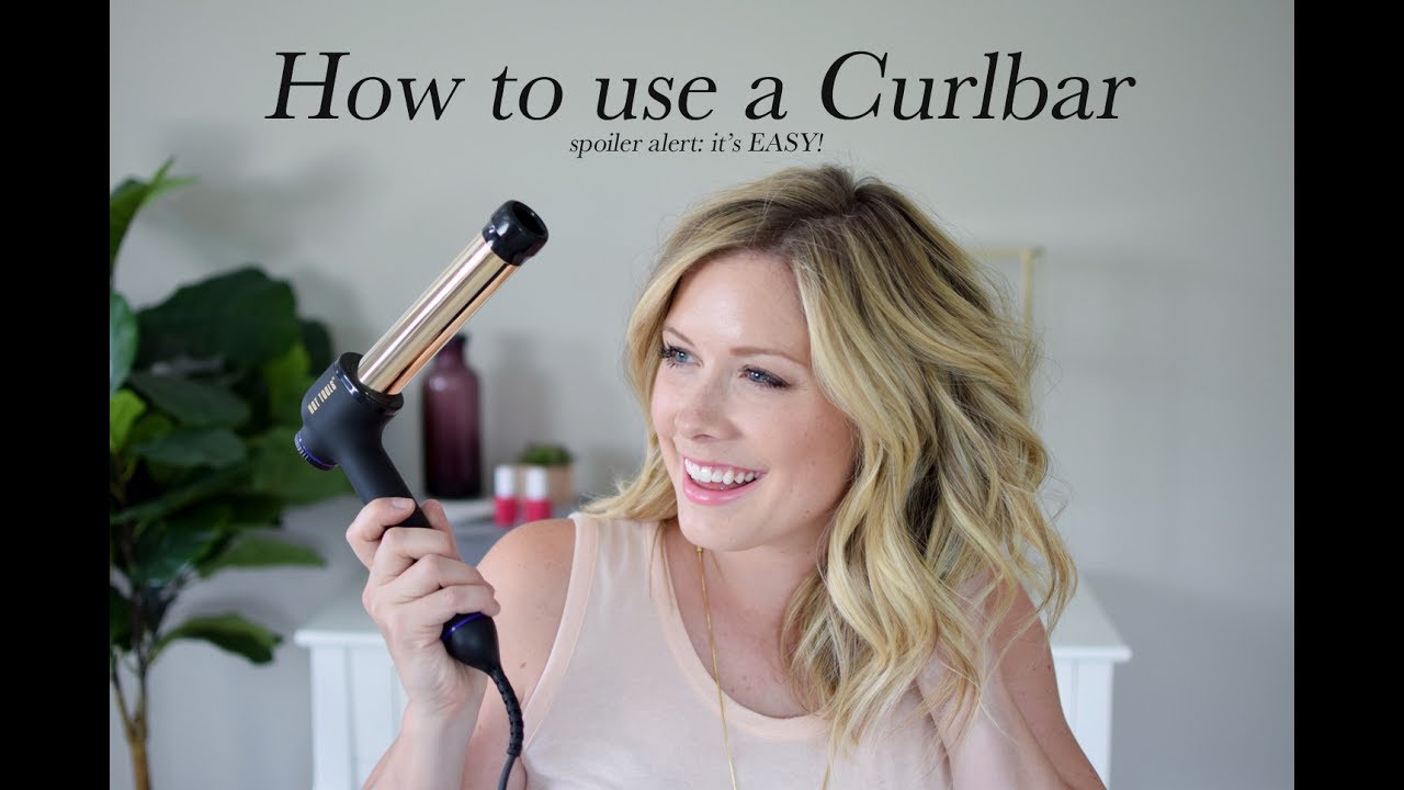 How to use a Curlbar for EASY and BOUNCY curls!