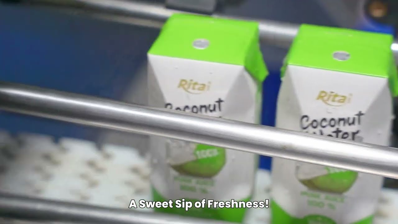 Production Line of Rita Pure Coconut Water Paper Box (200ml)