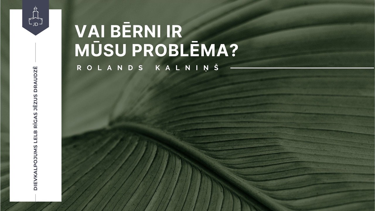 Svētdienas dievkalpojums 15.02.2026. /Marka ev. 10:13-16/