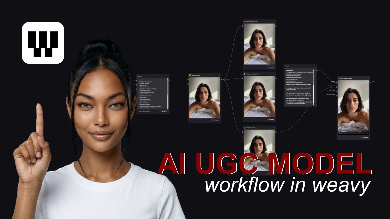 I Build a Realistic AI UGC Influencer for Instagram in Weavy (Full Workflow)