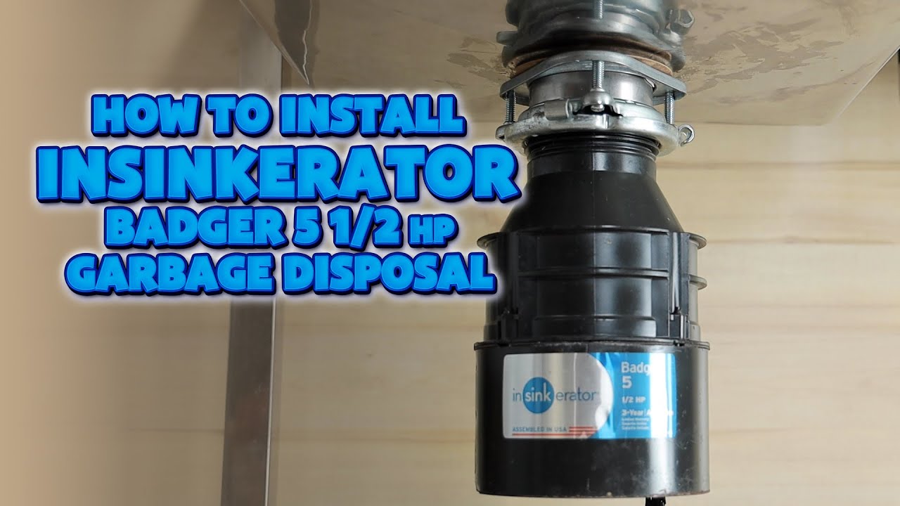 Как установить InSinkErator Badger 5 Garbage Disposal (с помощью сантехнической замазки)