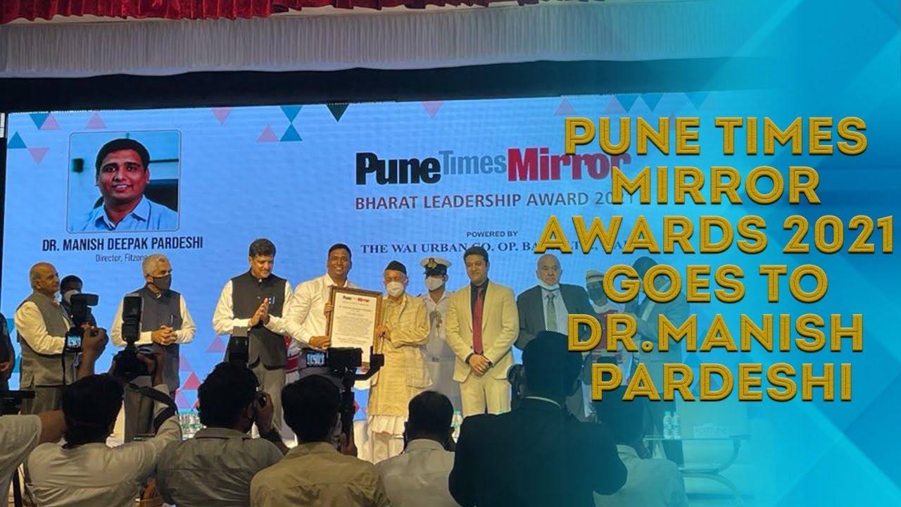 Pune Times Mirror Bharat Leadership Award 2021 Goes To Dr Manish Pardeshi (Physiotherapist).