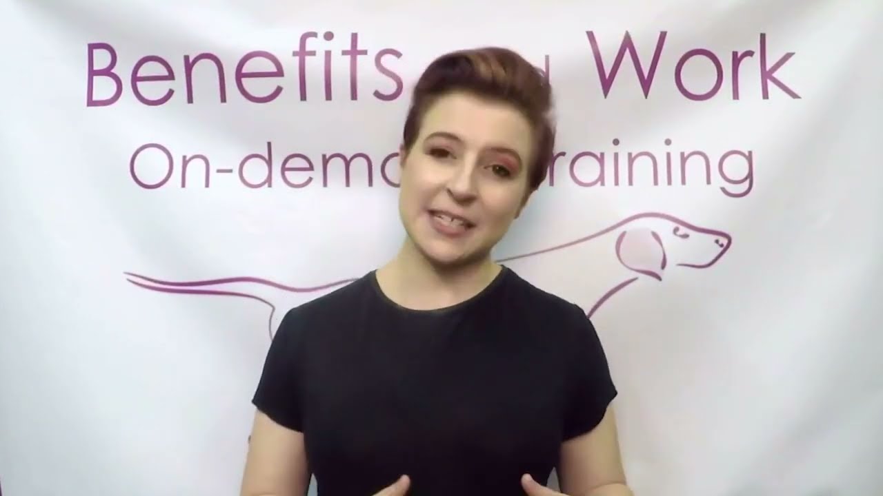 Online disability benefit training for claimants, carers, and professionals