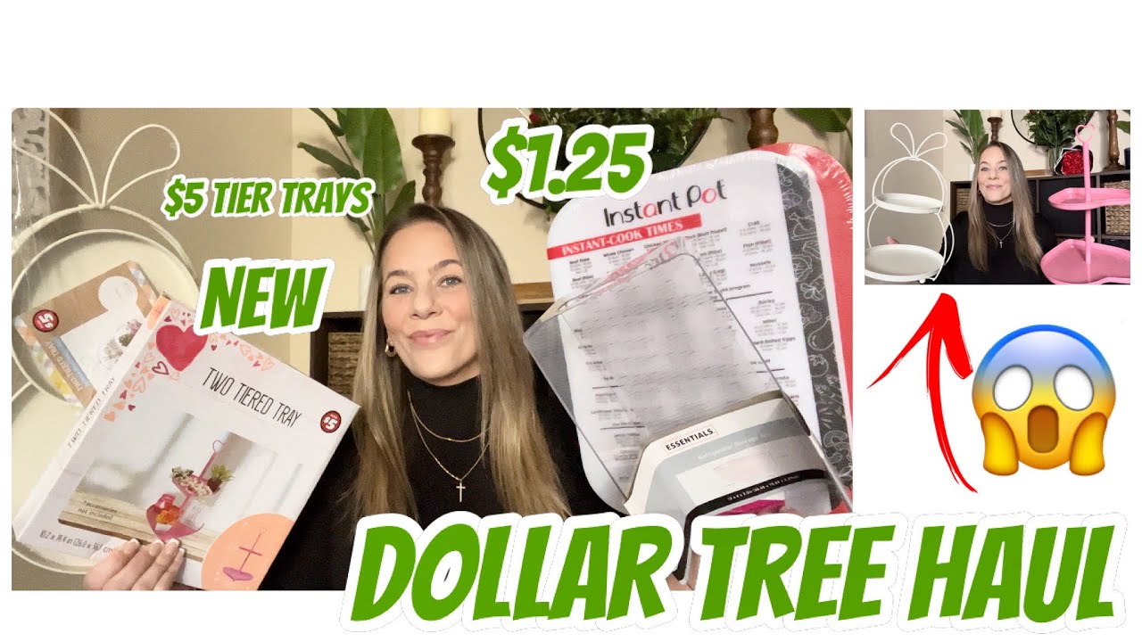 DOLLAR TREE HAUL | NEW | BRAND NAME ITEMS | AMAZING FINDS | STUNNING $5 TIERED TRAYS | VALENTINE’S