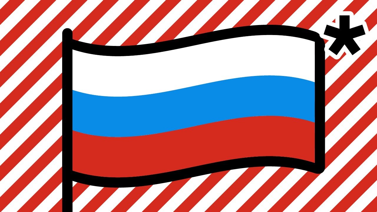 De russische Flagge, erklärt.*