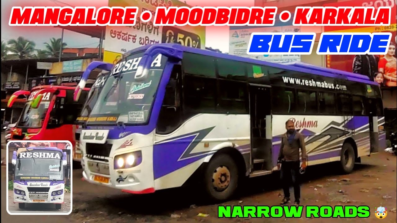 MANGALORE TO KARKALA via Moodbidre | Extreme driving in narrow roads 🥵 | MANGALORE EXPRESS BUS