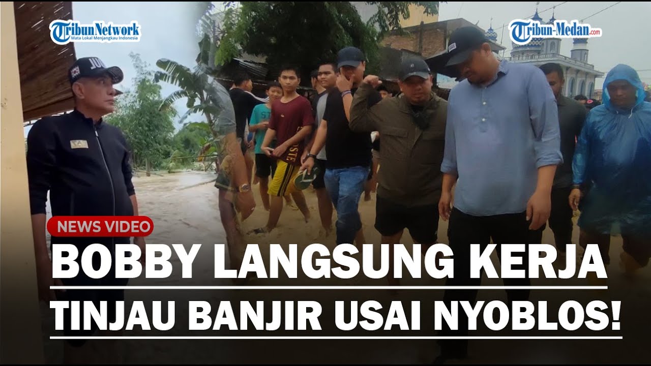 GERAK CEPAT BOBBY NASUTION Usai Nyoblos, Tinjau Banjir Medan Helvetia, Warga Teriak Tak Bisa ke TPS!