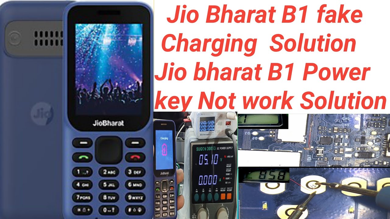 Jio Bharat B1fake Charging Solution | Jio b1 Charging Not Store Solution | Jio B1 Power key Solution