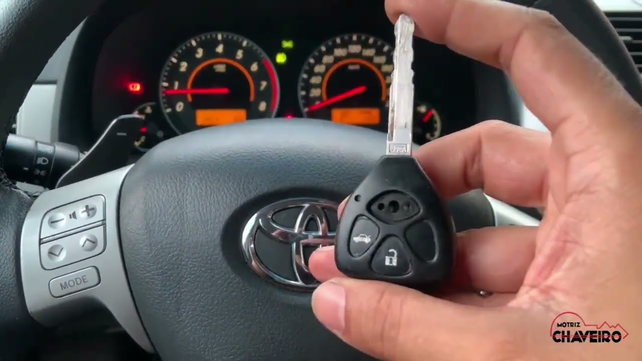  Toyota Corolla 2014 Adição chave completa #motrizchaveiro 