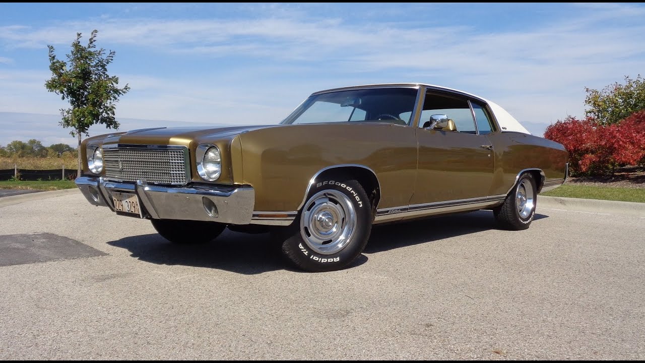 Chevrolet Chevy Monte Carlo SS 454 SS454 1970 года в золоте и история Ride on My Car с Лу Костаба...