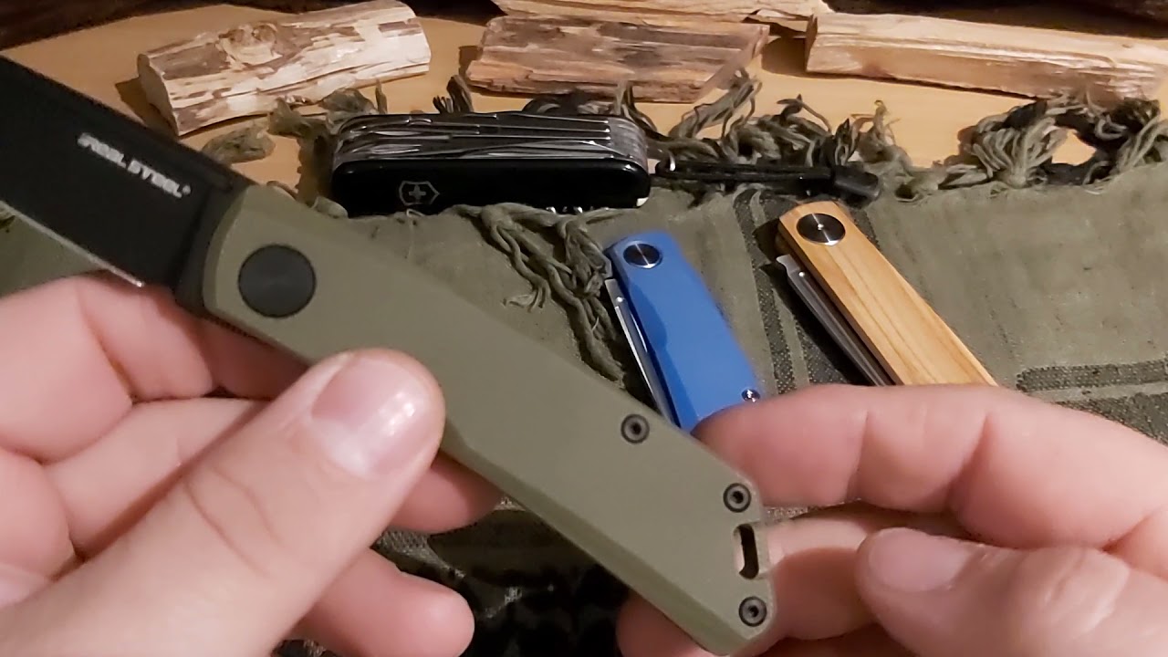 Real Steel Luna - Böker Exclusive Green & Black (Military Style)