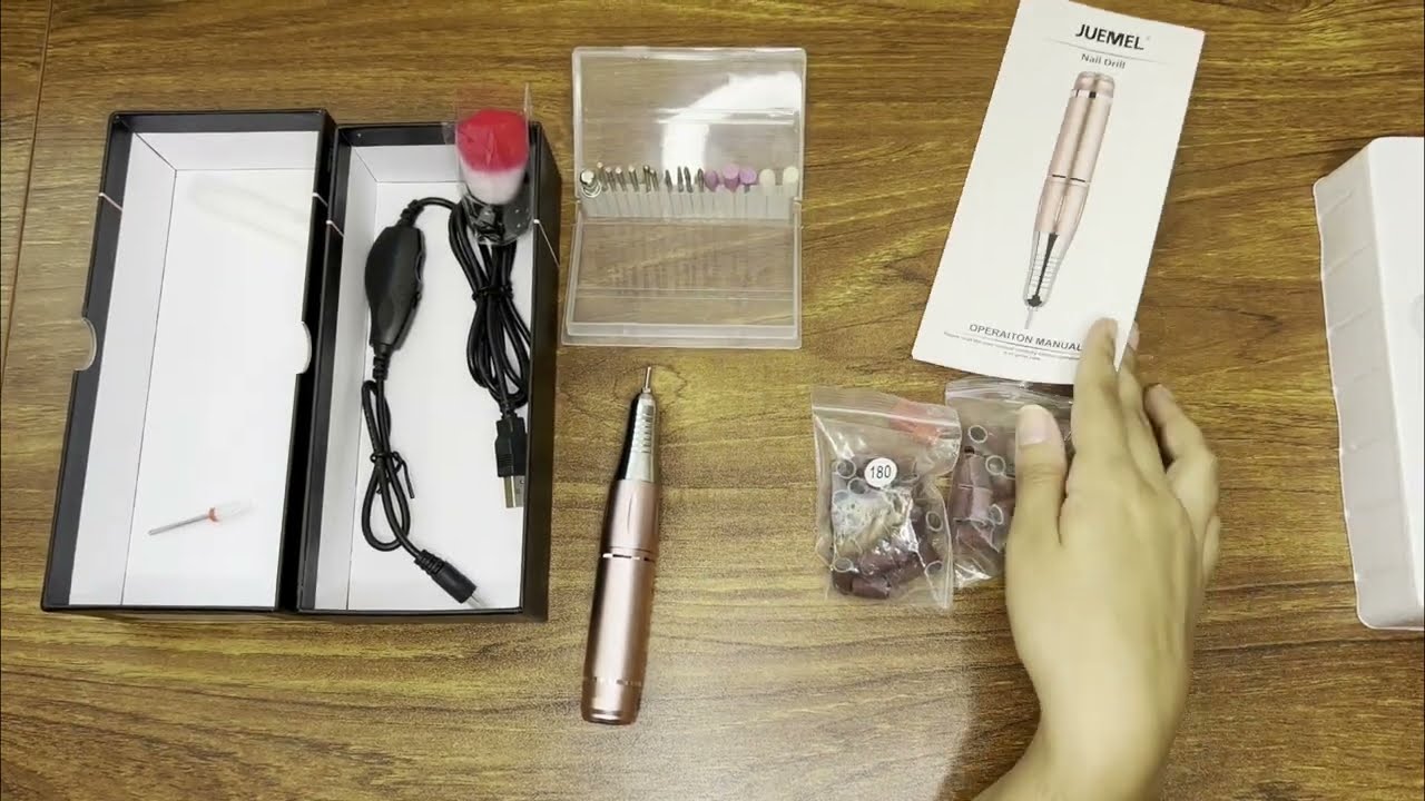 Juemel Electric Nail Drill Kit Unboxing
